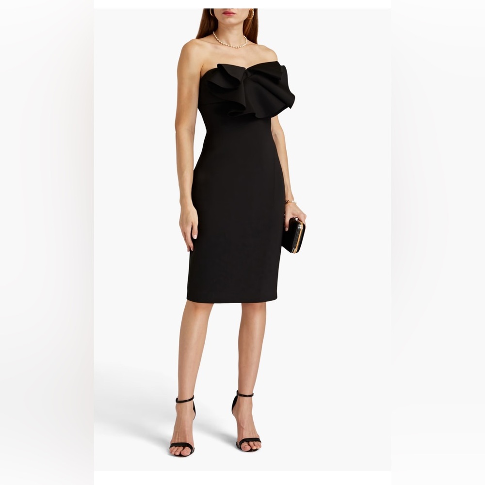 Badgley Mischka Black Satin Gown NWT